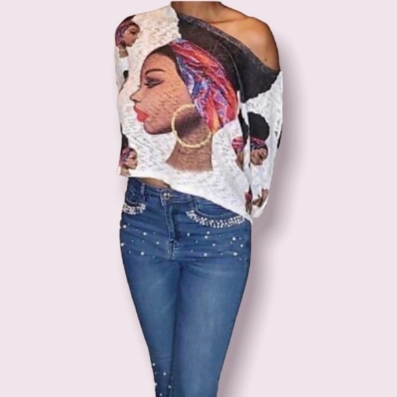 💥LAST CALL💥 LOVE J Top S African Queen Sister Woman Face Hair Bun Sheer Stretch - Picture 1 of 6